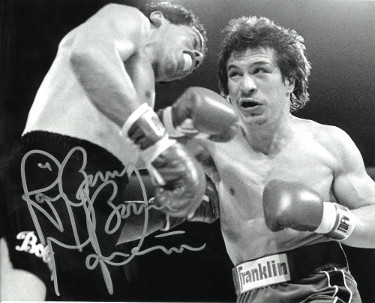 Picture of Athlon Sports CTBL-028061 Ray Boom Boom Mancini Signed B&W 8 x 10 in. Photo - vs Bobby Chacon & Jan 1984
