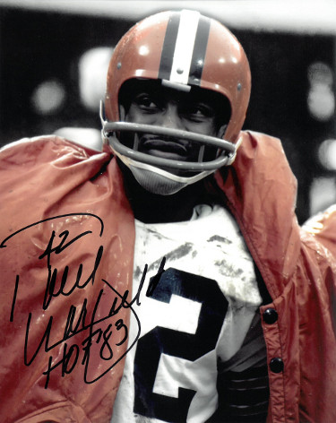 CTBL-028082 Paul Warfield Signed Cleveland Browns NFL Vintage 8 x 10 in. Photo No.42 HOF 83 - Close Up