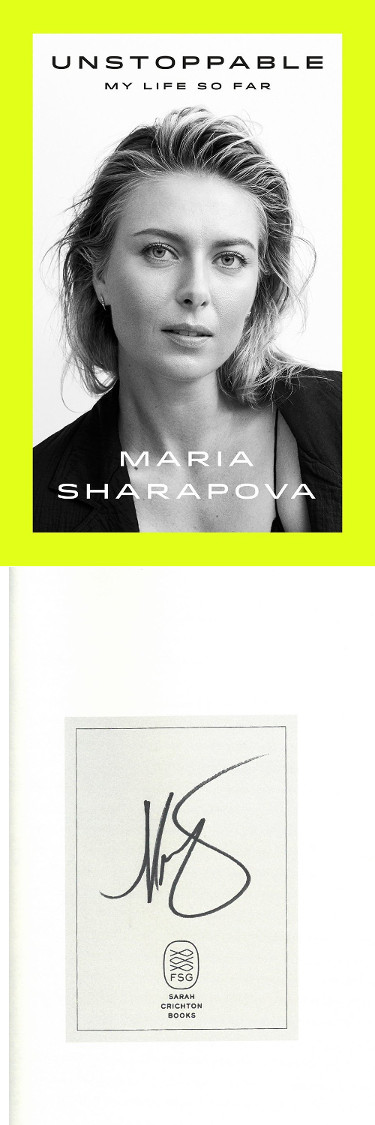CTBL-J24496 Maria Sharapova Signed Unstoppable- My Life So Far First Edition Hard Cover Book - JSA Hologram - Bookplate Edition -  Athlon Sports, CTBL_J24496