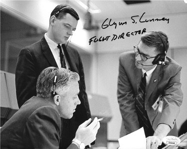 CTBL-025623 Glynn Lunney Signed Gemini-Titan 3 Launch Vintage 8 x 10 in. Photo Flight Director - JSA Hologram No.EE63160 - March 23, 1965