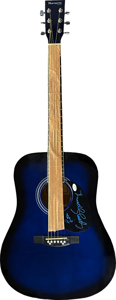Picture of Athlon Sports CTBL-g28541 Sissy Spacek Signed Huntington Acoustic Love - JSA No. KK58216 Coal Miners Daughter Autograph Guitar&#44; Blue