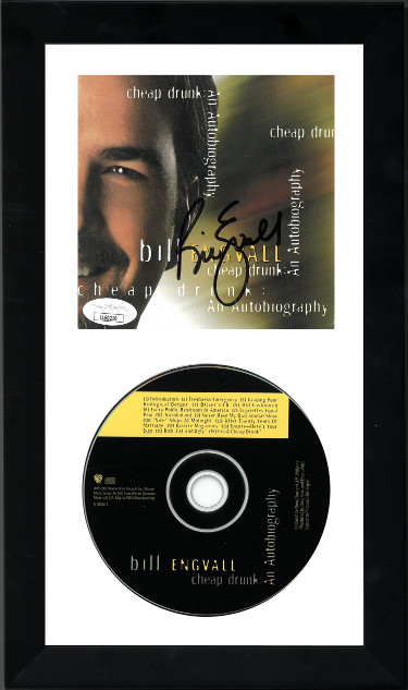Picture of Athlon Sports CTBL-BW29935 6.5x 12 in. Bill Engvall Signed 2002 Cheap Drunk An Autobiography Cover with CD Custom Framing - JSA No. LL60210 Autograph CD