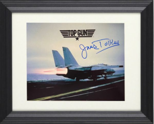 CTBL-BW30550 8 x 10 in. James Tolkan Signed 1986 Top Gun Commander Tom Stinger Jardian Photo Custom Framing Autograph -  Athlon Sports, CTBL_BW30550