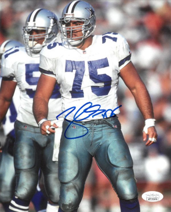 Picture of Athlon Sports CTBL-029044 8 x 10 in. Tony Casillas Signed Dallas Cowboys&#44; No. 75- JSA Witnessed Autograph Photo