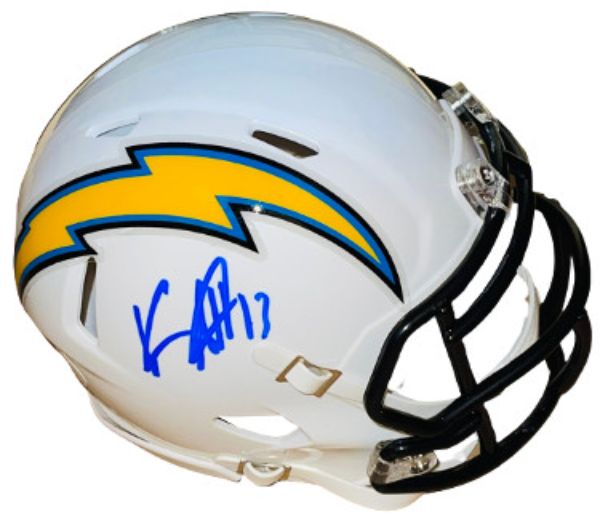 Picture of Athlon Sports CTBL-029109 Keenan Allen Signed Los Angeles & San Diego Chargers Riddell Speed&#44; No. 13- JSA Witnessed Autograph Mini Helmet