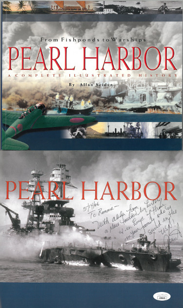 CTBL-028666 Allan Seiden Signed 2001 From Fishponds to Warships Pearl Harbor Softcover to Ronnie- JSA No. JJ96645 Autograph Book