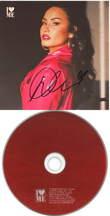 CTBL-029296 Demi Lovato Signed 2020 I Love Me - Beckett No.X00213 Autograph Music CD & Covers