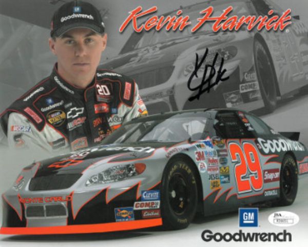 CTBL-028987 8 x 10 in. Kevin Harvick Signed Nascar Goodwrench Minor Imperfection Autograph Photo - JSA No. R36651 -  Athlon Sports, CTBL_028987