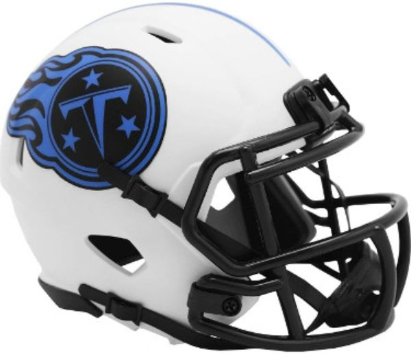 CTBL-029827 Tennessee Titans NFL Riddell Lunar Eclipse Alternate Speed Autograph Mini Helmet