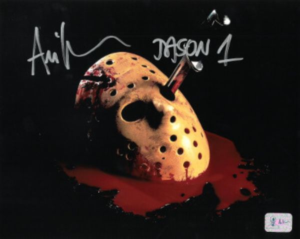 CTBL-029961 8 x 10 in. Ari Lehman Signed Friday The 13th Jason Voorhees with Jason 1- Lehman Hologram Mask with Blood Autograph Photo -  Athlon Sports, CTBL_029961