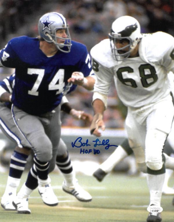 Picture of Athlon Sports CTBL-029095 11 x 14 in. Bob Lilly Signed Dallas Cowboys Photo HOF 80- JSA Witnessed Autograph Photo