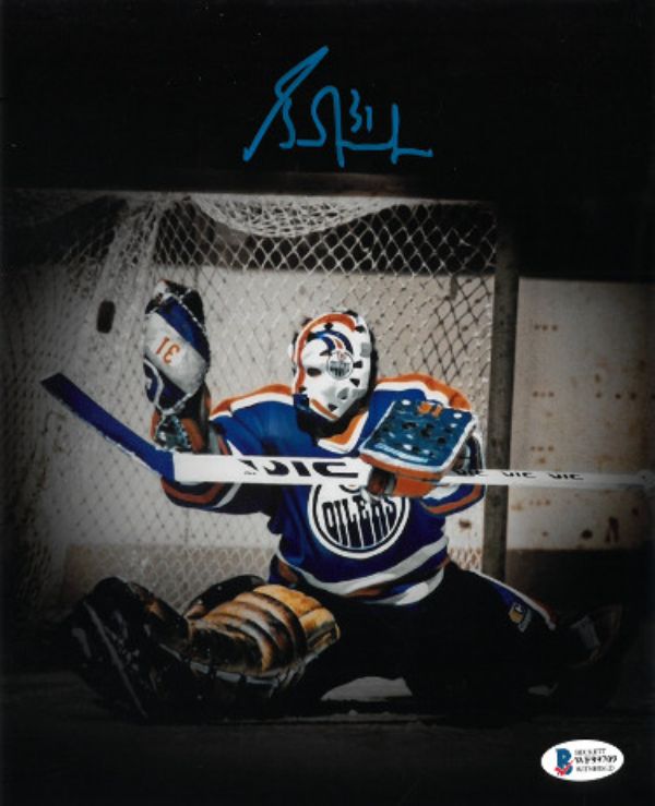 Picture of Athlon Sports CTBL-029984 8 x 10 in. Grant Fuhr Signed Edmonton Oilers Photo No. 31- Beckett Witnessed Autograph Photo