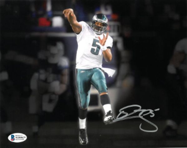 CTBL-029957 8 x 10 in. Donovan Mcnabb Signed Philadelphia Eagles No. 5- Beckett Witnessed Horizontal Autograph Photo -  Athlon Sports, CTBL_029957
