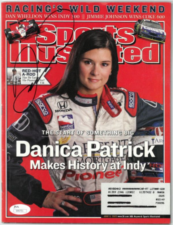 Picture of Athlon Sports CTBL-029294 Danica Patrick Signed 2005 Sports Illustrated Racing Weekend - JSA No. S90751 Nascar & Indycar Magazine