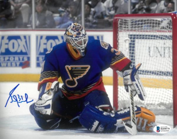 Picture of Athlon Sports CTBL-029966 8 x 10 in. Grant Fuhr Signed St. Louis Blues Photo No. 31- Beckett Witnessed Autograph Photo