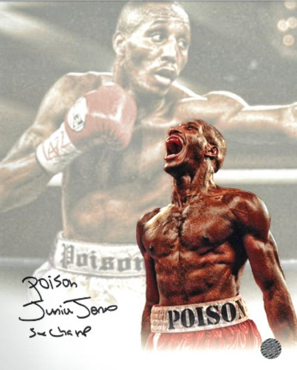 CTBL-029987 8 x 10 in. Poison Junior Jones Signed- AWM Hologram Autograph Boxing Collage Poison & 5X Champ Photo -  Athlon Sports, CTBL_029987