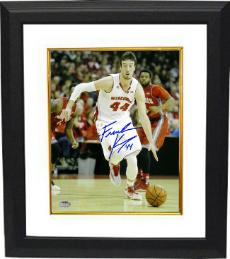 Picture of Athlon CTBL-BW16520 Frank Kaminsky Signed Wisconsin Badgers Photo Custom Framed - Jersey - White - 16 x 20