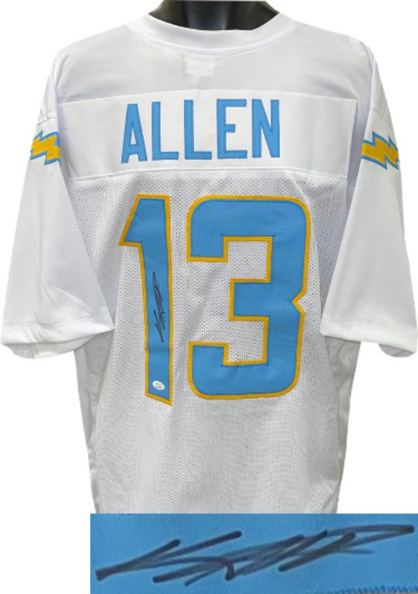 Picture of Athlon Sports CTBL-029111 Keenan Allen Signed White Custom Stitched Pro Style - JSA Witnessed Football Jersey - Extra Large