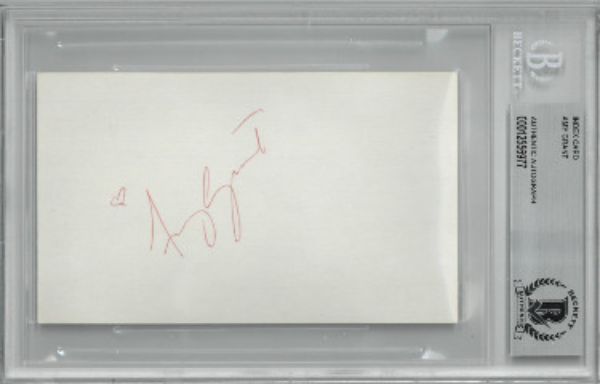 CTBL-029374 3 x 5 in. Amy Grant Signed Index Card- Beckett & Bas Encapsulated The Queen of Christian Pop, Singer & Songwriter Music Autograph