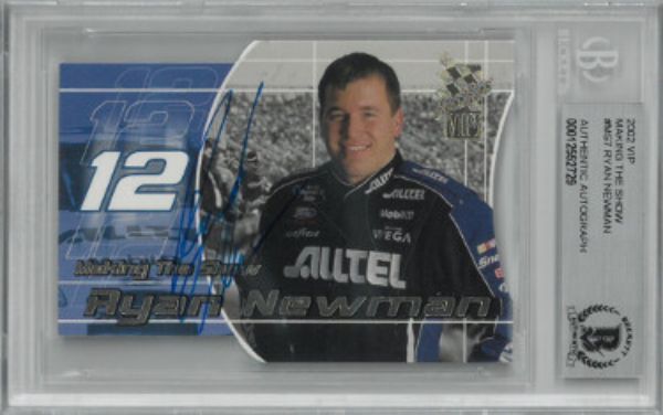 Picture of Athlon Sports CTBL-029423 Ryan Newman Signed 2002 Press Pass Vip Nascar Penske Racing Trading &#44; No. MS 7-24 BAS & Beckett No. 00012552729 Autograph Cards