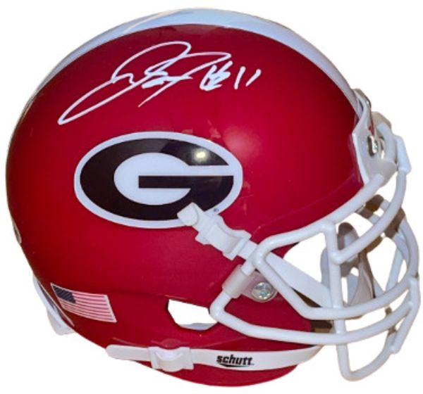 Picture of Athlon Sports CTBL-029651 Jake Fromm Signed Georgia Bulldogs Schutt&#44; No. 11- Beckett & Bas Autograph Mini Helmet