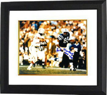 Picture of Athlon CTBL-BW16638 John Mackey Signed Baltimore Colts 8 x 10 Photo Custom Framed - HOF 1992 Horizontal vs Patriots