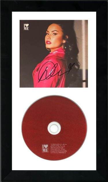 CTBL-F29296 6.5 x 12 in. Demi Lovato Signed 2020 I Love Me - Beckett No. X00213 Autograph Custom Framing Music CDs & Covers