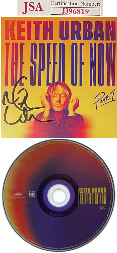 CTBL-031143 Keith Urban Signed 2020 The Speed of Now Part 1 Album Cover with CD & Case, JSA - JJ96819