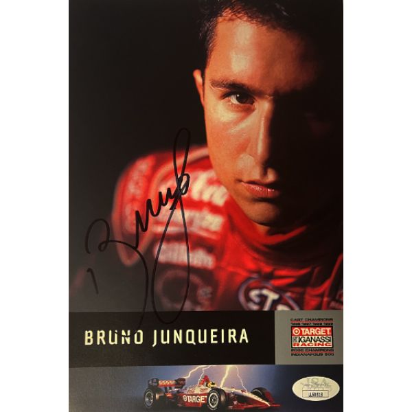 Picture of Athlon Sports CTBL-031187 6 x 9 in. Bruno Junqueira Signed Target Chip Ganassi Racing Photo&#44; JSA - LL60518 - IndyCar & Champ Car World Series