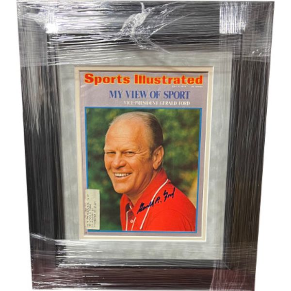 CTBL-J30603 15 x 18 in. President Gerald Ford Signed Sports Illustrated Magazine, July 8 - 1974 - JSA