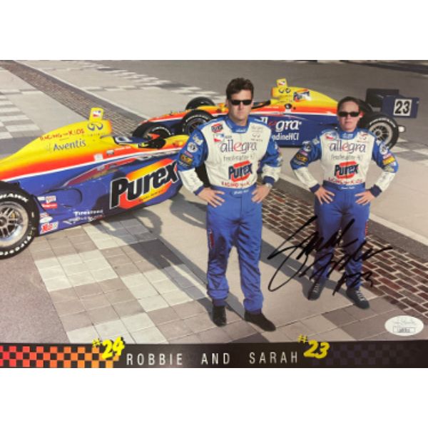 Picture of Athlon Sports CTBL-031195 8 x 11 in. Sarah Fisher Signed Purex Racing Indy Car Photo&#44; Number 4 - JSA - LL60511