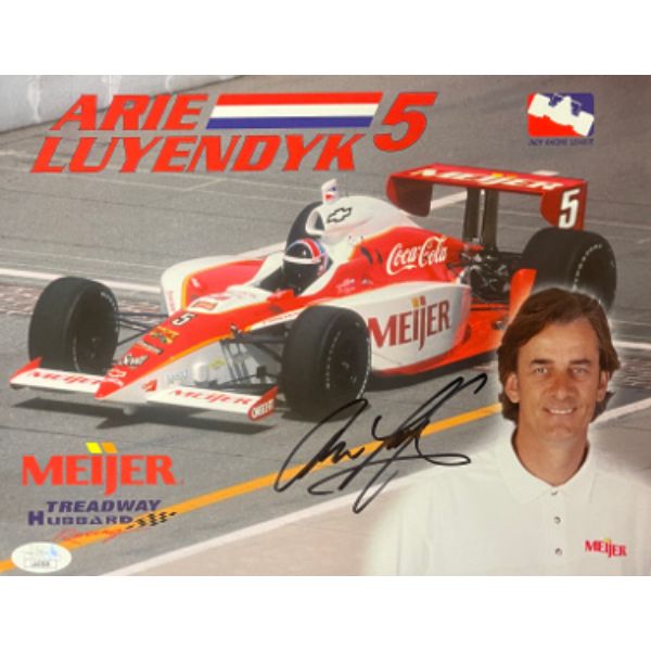 Picture of Athlon Sports CTBL-031198 8.5 x 11 in. Arie Luyendyk Signed Meijer Treadway Hubbard Racing Indy Car Photo&#44; JSA - LL60508