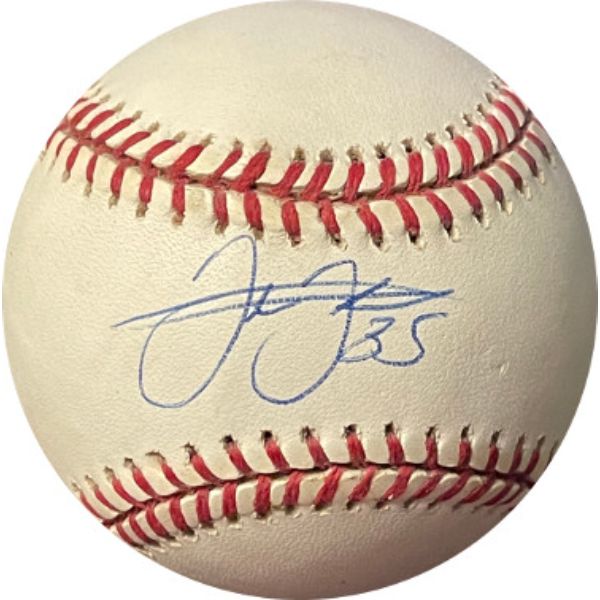 CTBL-031210 Frank Thomas Signed Chicago White Sox & Toronto Blue Jays ROAL Official Rawlings American League Baseball, Number 35