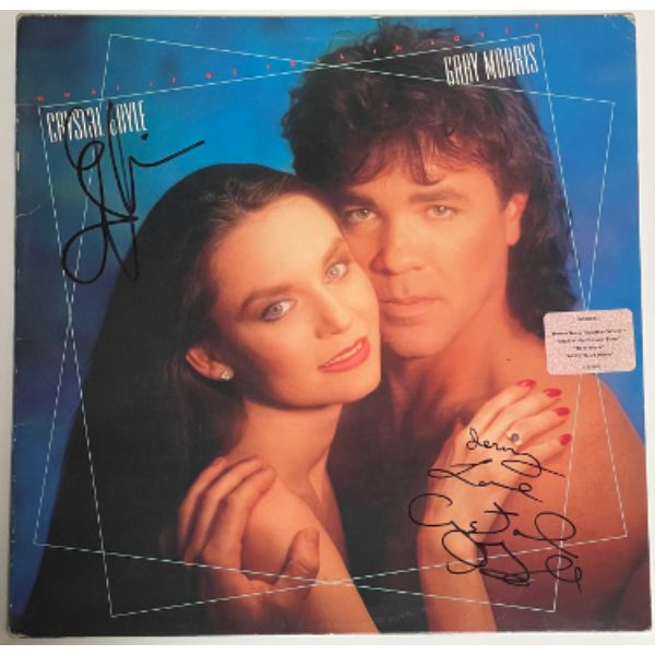 CTBL-031262 Crystal Gayle & Gary Morris Dual Signed 1987 What if we Fall in Love LP Album Cover, Warner Bros Records -  Athlon Sports, CTBL_031262