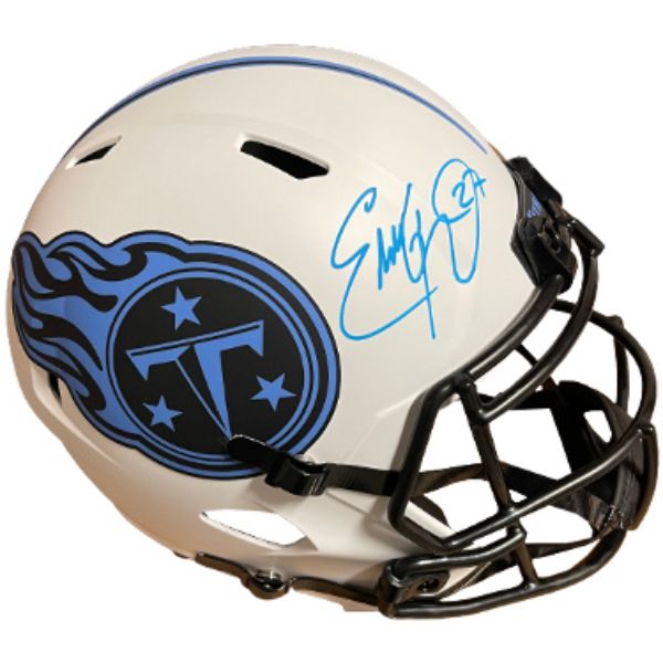 CTBL-031360 Eddie George Signed Tennessee Titans Lunar Eclipse Speed FS Rep Helmet, Number 27 - Beckett Witnessed