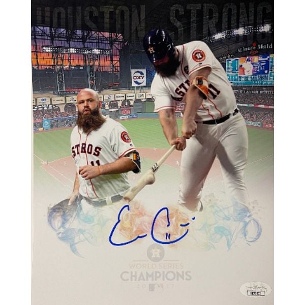 CTBL-031447 8 x 10 in. Evan Gattis Signed Houston Astros 2017 World Series Champions Photo, JSA -  Athlon Sports, CTBL_031447