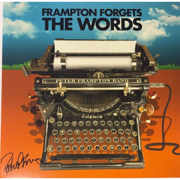 CTBL-031562 Peter Frampton Signed 2021 Frampton Forgets the Words Album Cover, LP Vinyl Record - JSA - PP75220
