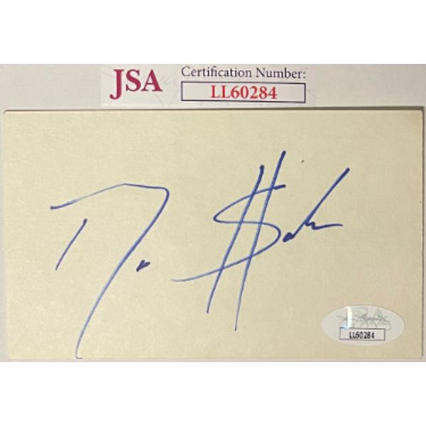 Picture of Athlon Sports CTBL-030707 3 x 5 in. Deion Sanders Signed Index Card&#44; JSA - LL60284 - Primetime&#44; Cowboys&#44; 49ers & Yankees