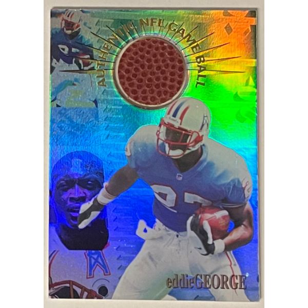 Picture of Athlon Sports CTBL-030844 Eddie George 1996 Collectors Edge Authentic NFL Game Ball Rookie Card&#44; Number G10 - Houston Oilers & Titans