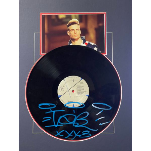 Picture of Athlon Sports CTBL-030863 16 x 20 in. Vanilla Ice Signed 1990 Ice Ice Baby Album Cover&#44; 6 x 8 in. Matted Photo - JSA - PP75244