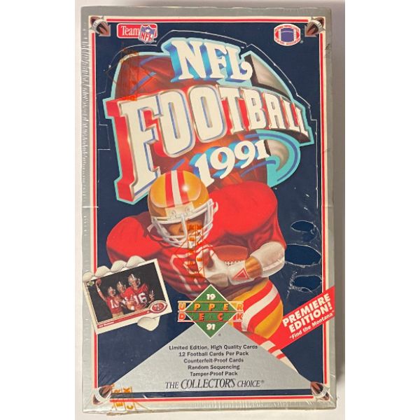 Picture of Athlon Sports CTBL-030882 1991 Upper Deck NFL Football Trading Cards Premiere Edition Wax Box&#44; Find Montana
