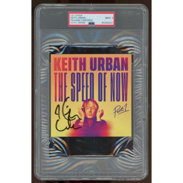 CTBL-031896 Keith Urban Signed 2020 The Speed of Now Mint 9 CD Cover Booklet with Separate CD & Case, Part 1 - PSA - Auto Graded