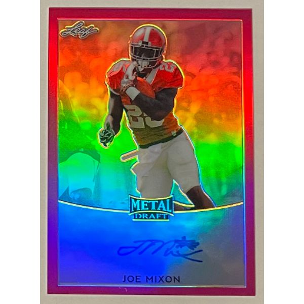 Picture of Athlon Sports CTBL-031954 Joe Mixon Signed 2017 Leaf Metal Draft Pink Refractor Rookie Card&#44; No.BA-JM2- Limited Edition 17-20 - Oklahoma - Bengals