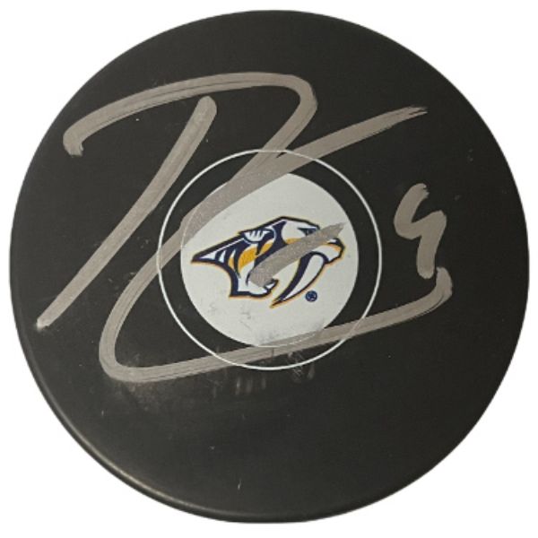 Picture of Athlon Sports CTBL-032532 Ryan Ellis Signed Nashville Predators Logo Hockey Puck&#44; No.9