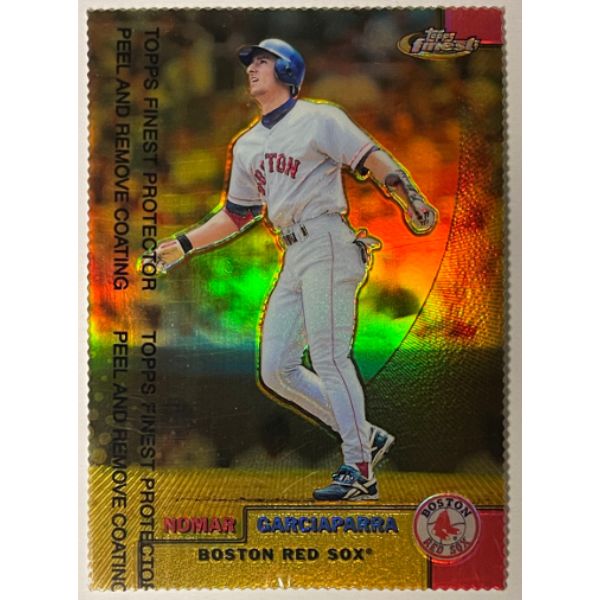 Picture of Athlon Sports CTBL-032548 Nomar Garciaparra 1999 Topps Finest Gold Refractor Die Cut Card with Coating&#44; No.50 - Limited Edition 081-100 - Boston Red Sox