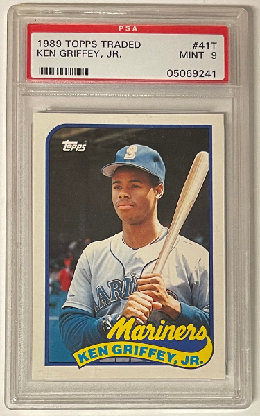 Picture of Athlon Sports CTBL-032556 Ken Griffey Jr. 1989 Topps Traded Rookie Card&#44; No.41T - PSA Graded 9 Mint - Seattle Mariners