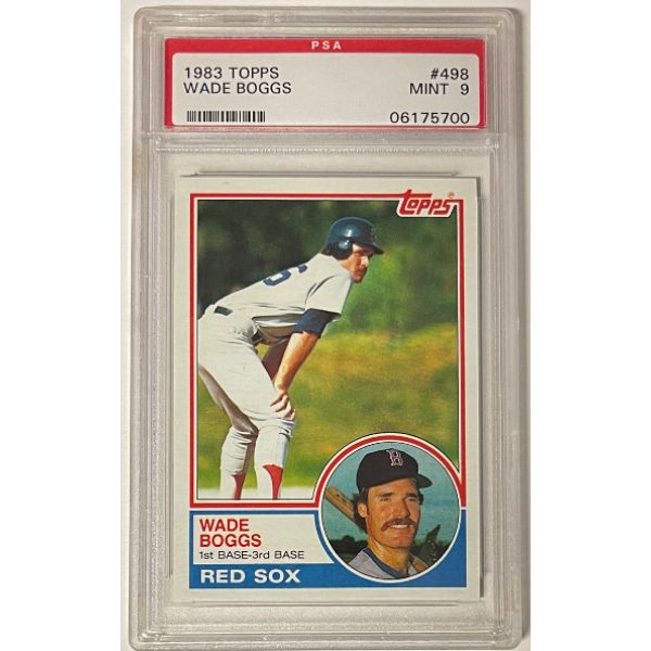 Picture of Athlon Sports CTBL-032585 Wade Boggs 1983 Topps Rookie Card&#44; No.498 - PSA Graded 9 Mint - Boston Red Sox