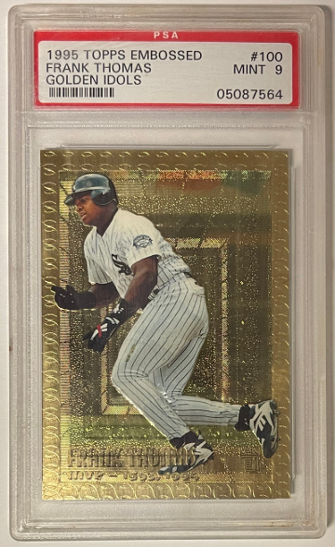 Picture of Athlon Sports CTBL-032623 Frank Thomas 1995 Topps Embossed Golden Idols Baseball Card&#44; No.100 - PSA Graded 9 Mint - Chicago White Sox