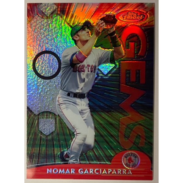 Picture of Athlon Sports CTBL-032648 Nomar Garciaparra 2000 Topps Finest Gems Refractor Baseball Card&#44; No.282 - Boston Red Sox