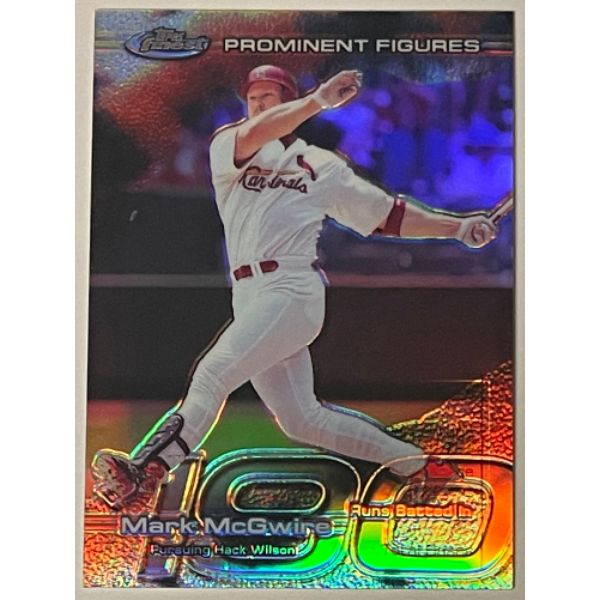 Picture of Athlon Sports CTBL-032669 Mark McGwire 1999 Topps Finest Prominent Figures Refractor Card&#44; PF33- 042-190 - St. Louis Cardinals
